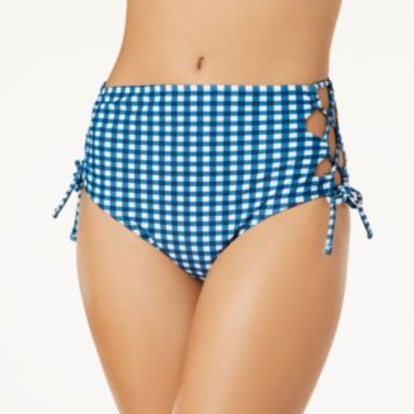 Hula Honey Other - NWT Hula Honey High Waisted Lace Up Bikini Bottom